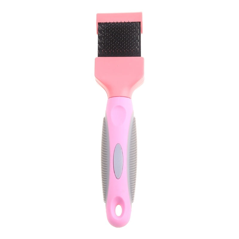Double Sided Pet Brush Dog Hair Fur Bristle Grooming Shedding Cleaning Massage Comb Styling Tool