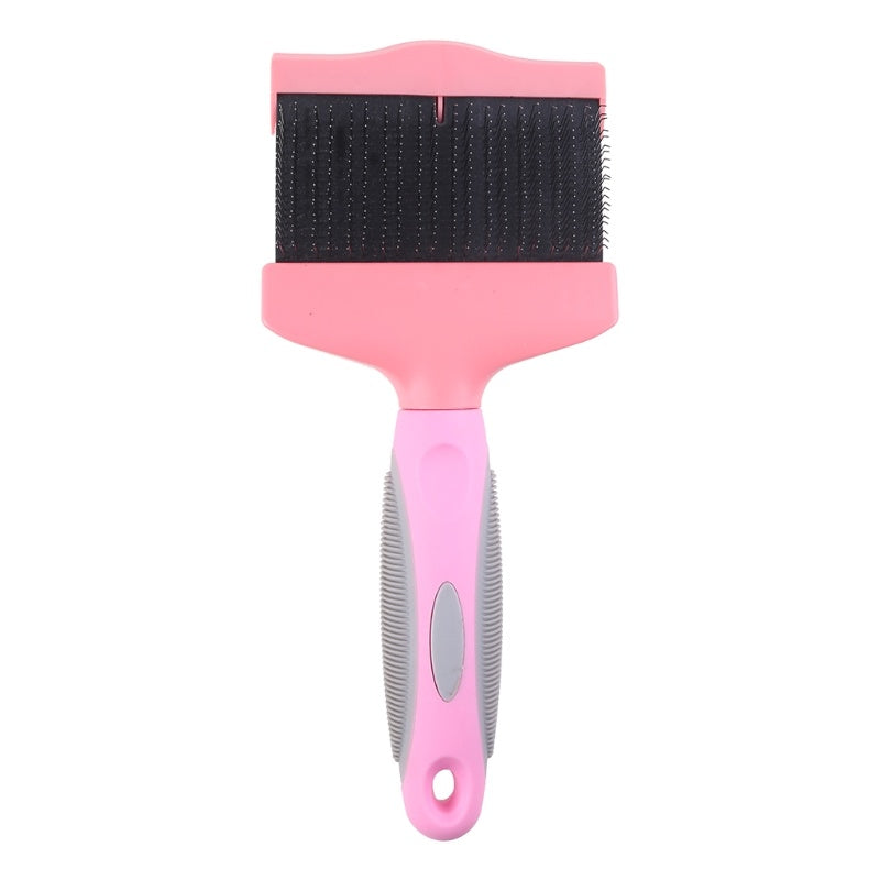 Double Sided Pet Brush Dog Hair Fur Bristle Grooming Shedding Cleaning Massage Comb Styling Tool