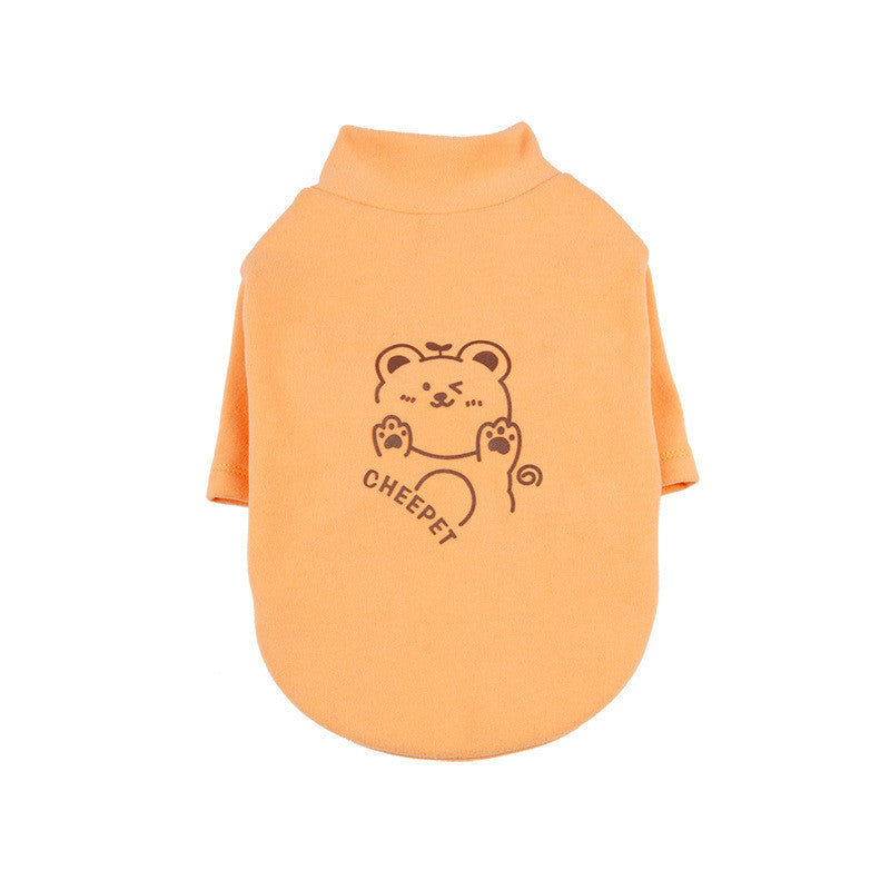 Printed Bear Sweater Shedding To Keep Warm