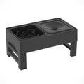 Elevated Dog Bowl Adjustable Raised Dog Bowl With Slow Feeder Dog Bowl And Dog Water Bowl Non-Spill For Small Medium Large Dogs